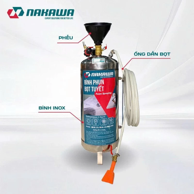 Bình phun bọt tuyết NAKAWA BB-40L - Thumbnail 5