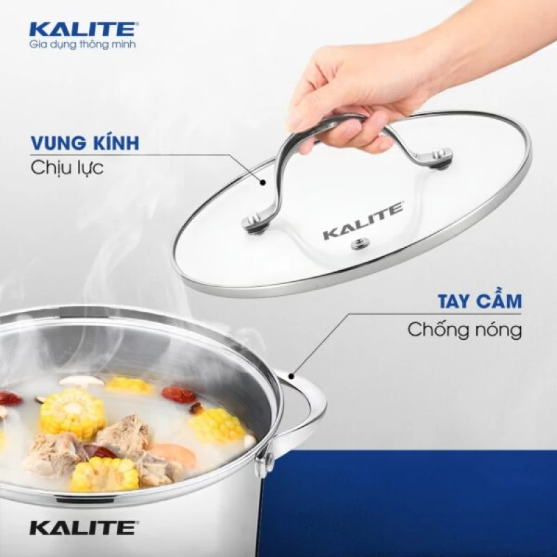 Bộ 3 Nồi Kalite KL352 Inox Đáy Từ 5 Lớp - Thumbnail 4