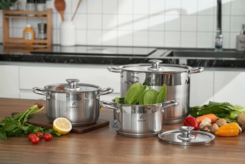Bộ Nồi Inox 3 Món Kailer KL-6668 - Thumbnail 4