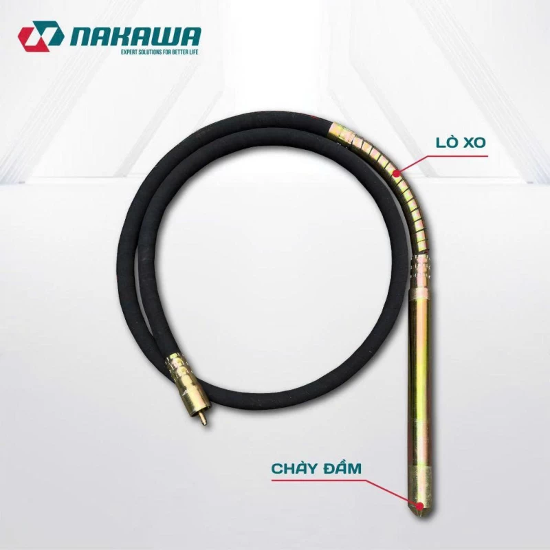 Dây đầm rung bê tông NAKAWA NK35-4 - Ảnh 1