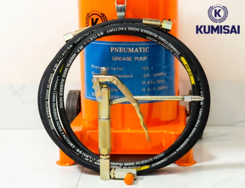 Máy bơm mỡ bằng hơi Kumisai KMS-12S - Thumbnail 1