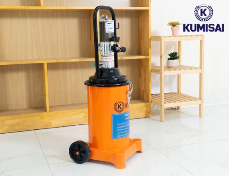 Máy bơm mỡ bằng hơi Kumisai KMS-12S - Thumbnail 4
