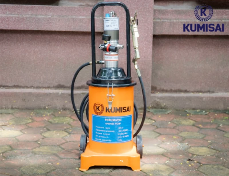 Máy bơm mỡ bằng hơi Kumisai KMS-12S - Thumbnail 6
