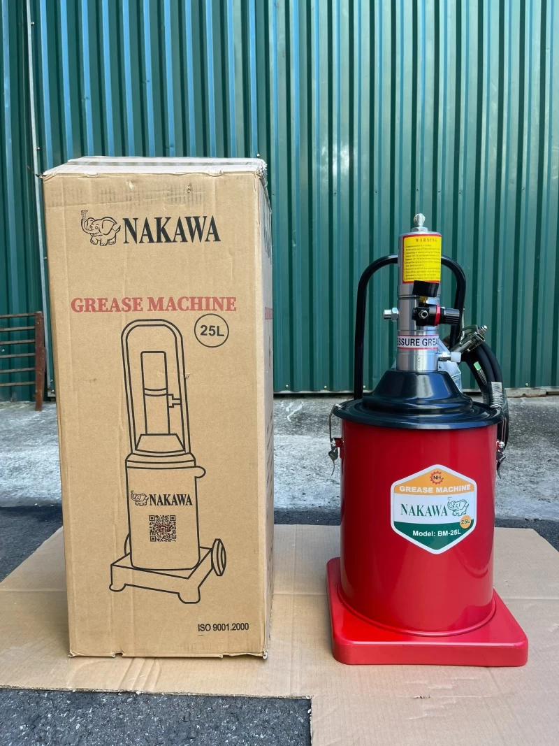 Máy bơm mỡ dùng khí nén NAKAWA BM-25L - Thumbnail 6