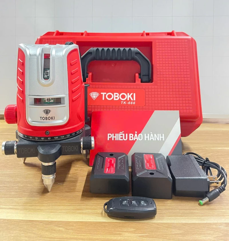 Máy Cân Bằng Laser Toboki TK-666 5 Tia Xanh - Ảnh 7