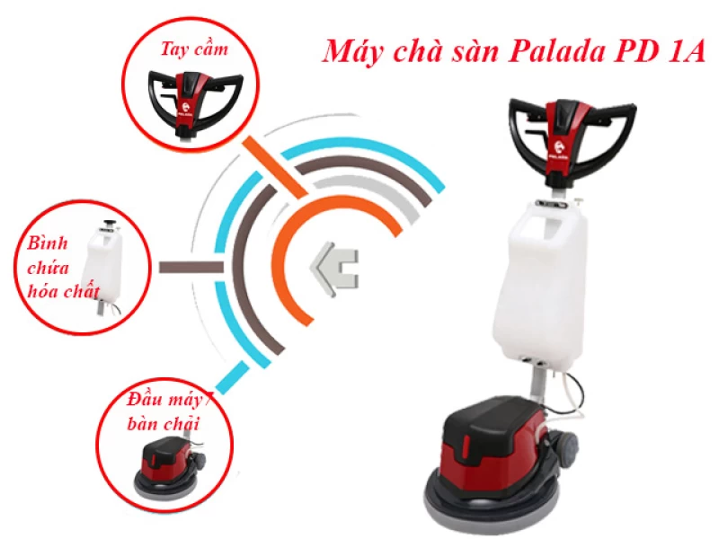 Máy Chà Sàn - Thảm Công Nghiệp Palada PD1A - Thumbnail 2