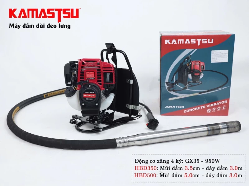 Máy Đầm Dùi Đeo Lưng Kamastsu HBD350 - Ảnh 2