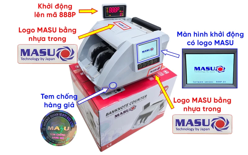 Máy Đếm Tiền Masu 888 Plus - Thumbnail 2