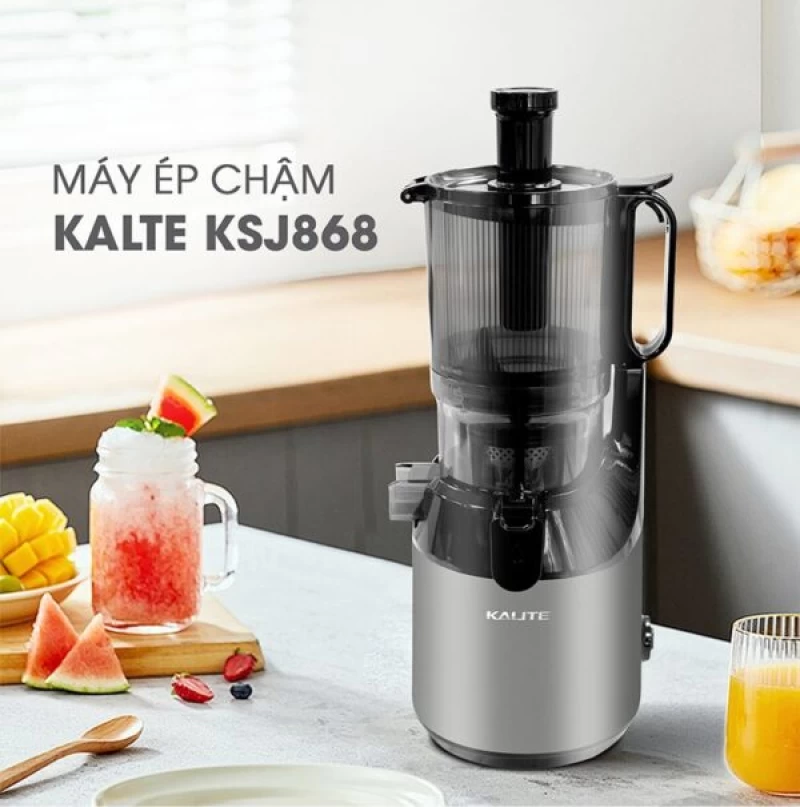 Máy ép chậm KALITE KSJ868 động cơ DC siêu khỏe ép kiệt bã - Ảnh 4