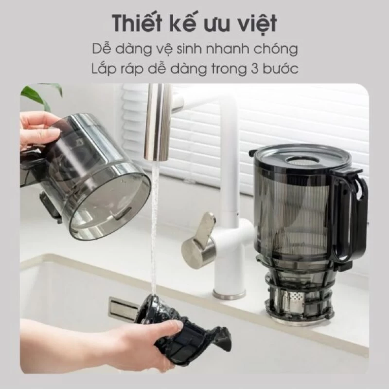 Máy ép chậm KALITE KSJ868 động cơ DC siêu khỏe ép kiệt bã - Ảnh 1