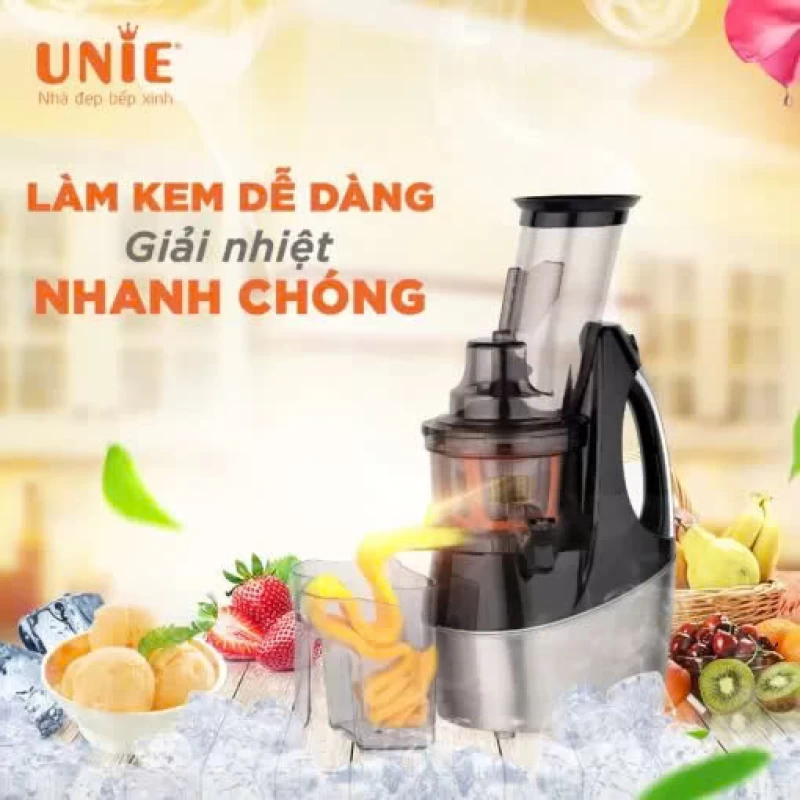Máy ép chậm UNIE UE-580 công suất 240W, ép kiệt bã 98%, ống ép kết hợp lưỡi dao tiện lợi - Ảnh 4