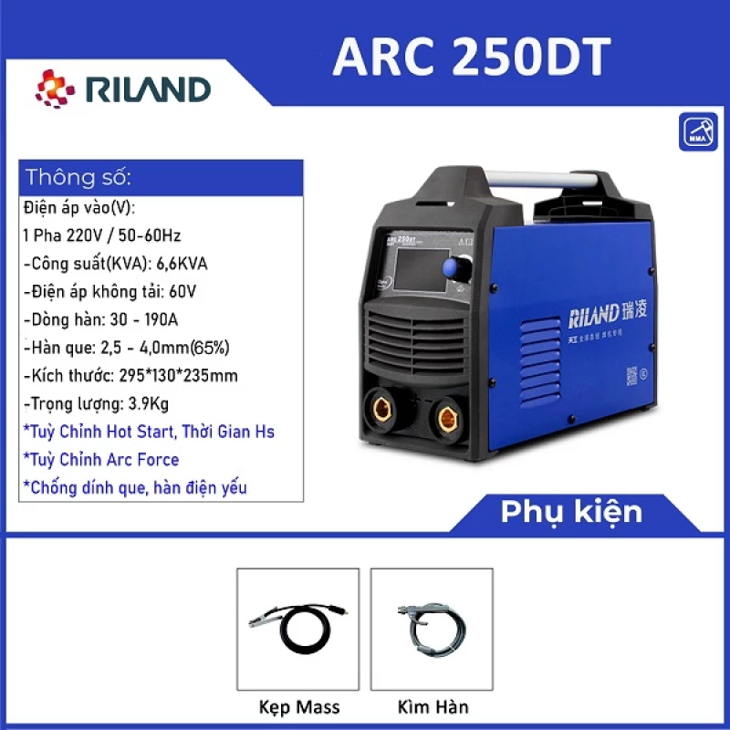 MÁY HÀN RILAND ARC 250DT - Thumbnail 2