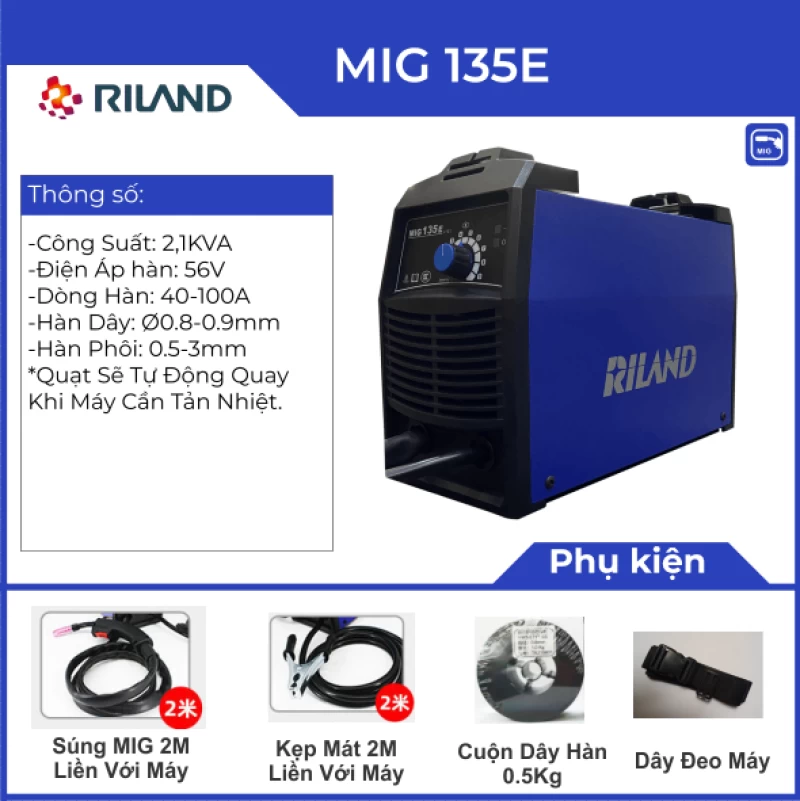 MÁY HÀN RILAND MIG 135E - Thumbnail 3