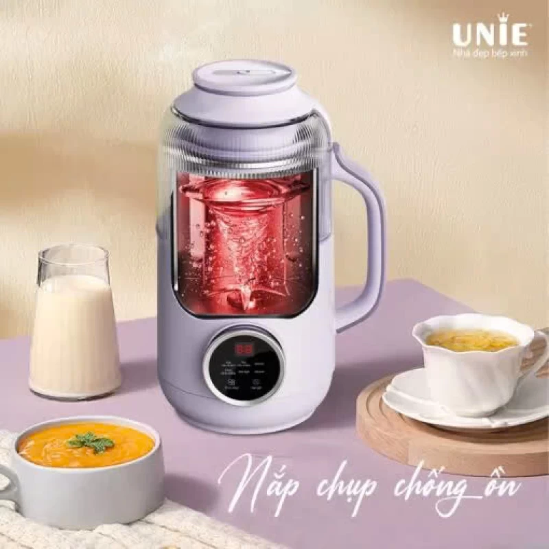 Máy làm sữa hạt UNIE UMB09, dung tích 800ml, nắp chụp chống ồn, 6 chức năng xay nấu - Thumbnail 6