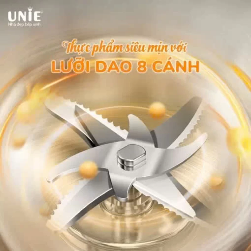 Máy làm sữa hạt UNIE UMB09, dung tích 800ml, nắp chụp chống ồn, 6 chức năng xay nấu - Thumbnail 1