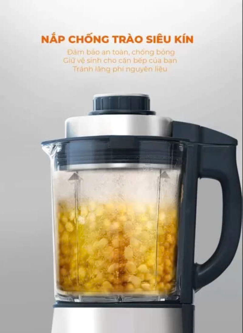 Máy làm sữa hạt UNIE V9S PRO dung tích 1,75L, xay nấu siêu êm, vệ sinh khử khuẩn tự động - Thumbnail 2
