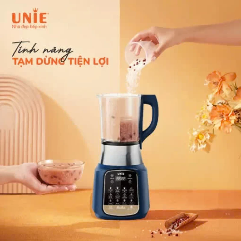 Máy làm sữa hạt UNIE VX dung tích 1.75L, 14 chức năng nấu, chống trào tối đa - Ảnh 4