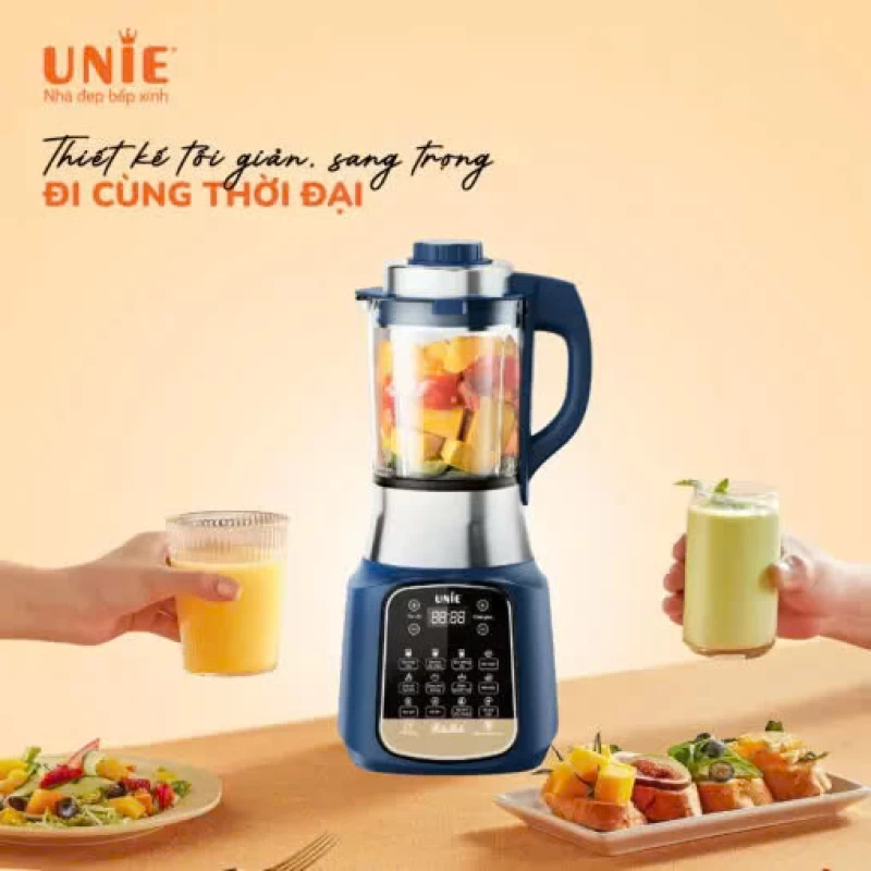 Máy làm sữa hạt UNIE VX dung tích 1.75L, 14 chức năng nấu, chống trào tối đa - Ảnh 9