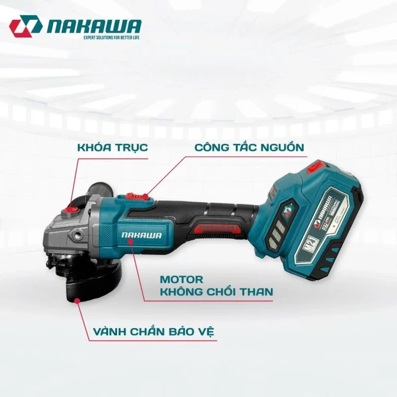 Máy mài góc pin NAKAWA NK-MM21/100PRO - Thumbnail 2