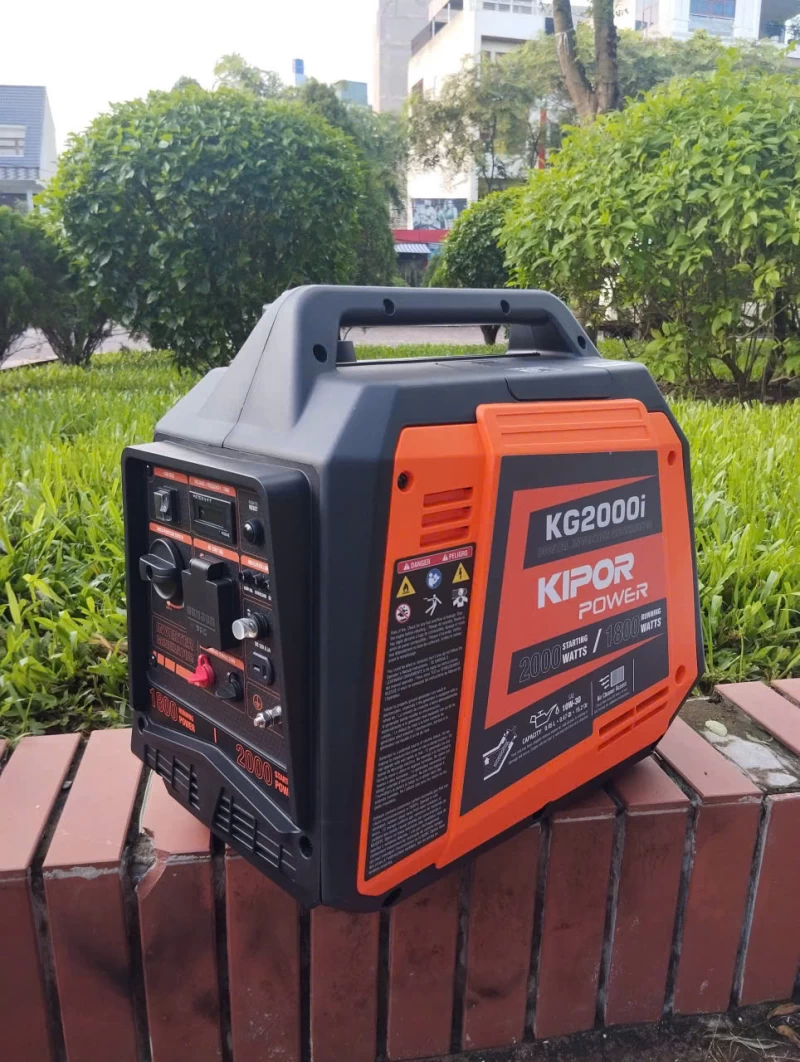 Máy Phát Điện Chạy Xăng Inverter 2Kw Kipor KG2000i Siêu Cách Âm - Ảnh 3