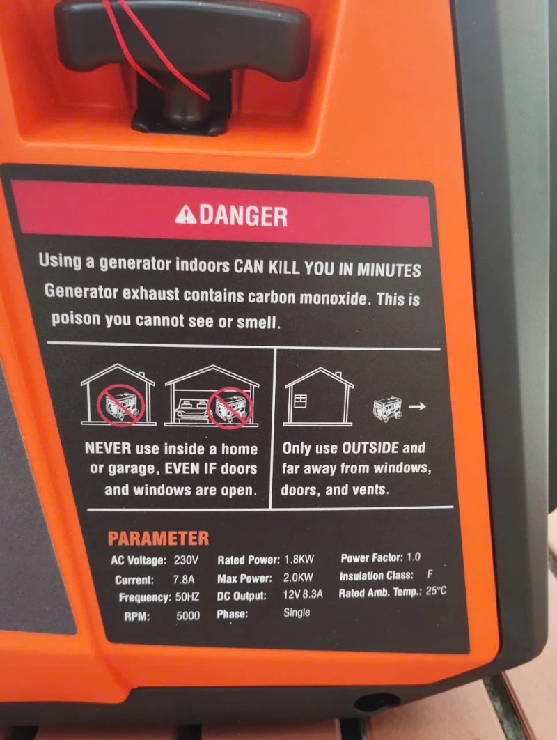 Máy Phát Điện Chạy Xăng Inverter 2Kw Kipor KG2000i Siêu Cách Âm - Ảnh 2