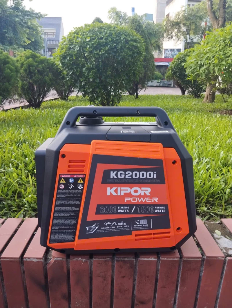Máy Phát Điện Chạy Xăng Inverter 2Kw Kipor KG2000i Siêu Cách Âm - Ảnh 5