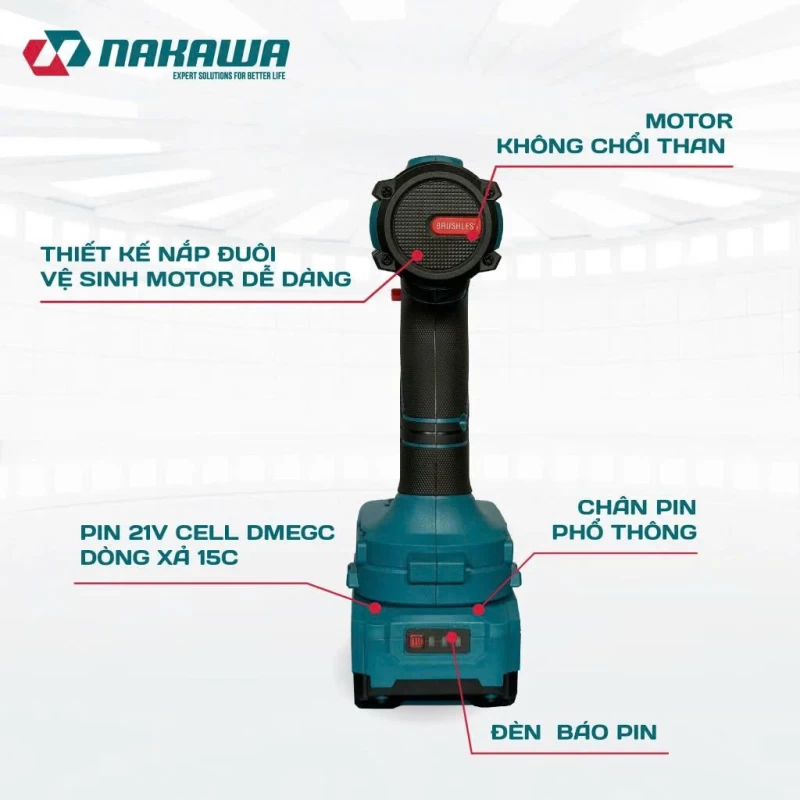 Máy siết vít pin NAKAWA NK-VM21/260PRO - Ảnh 3