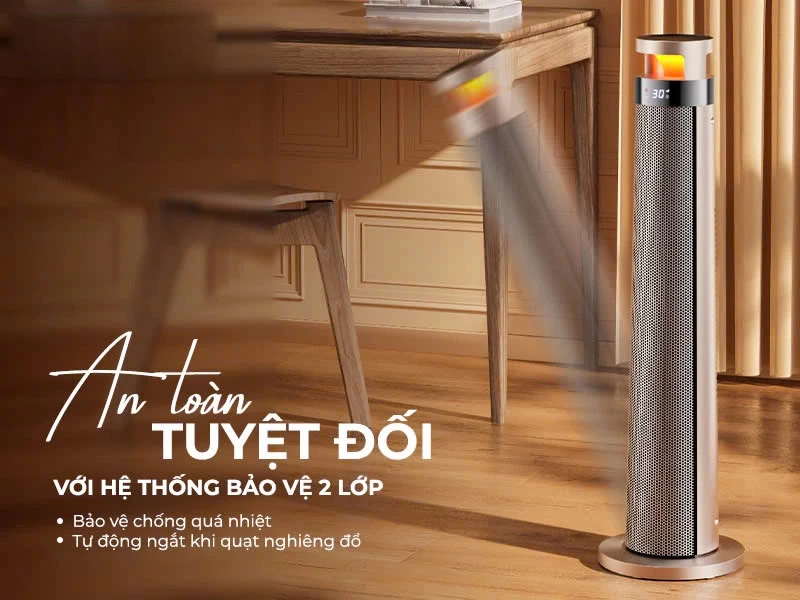 Máy sưởi gốm Nagakawa NEH8389 (2000W) - Ảnh 7