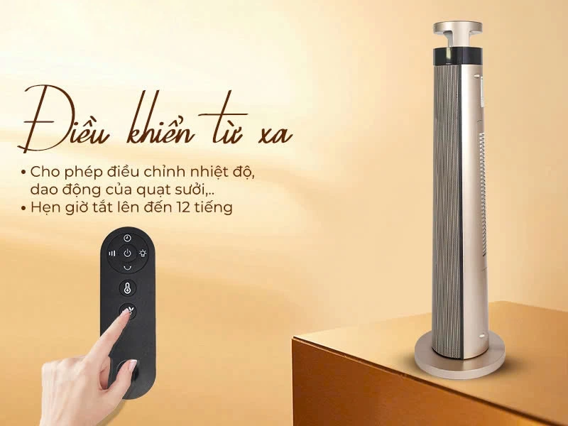 Máy sưởi gốm Nagakawa NEH8389 (2000W) - Ảnh 8