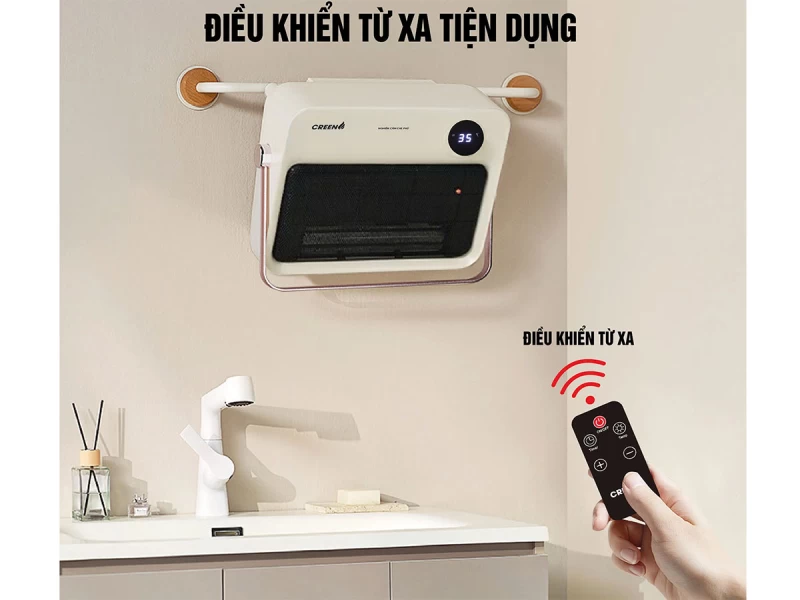 Máy sưởi gốm PTC Creen CR-H38DT - Ảnh 3