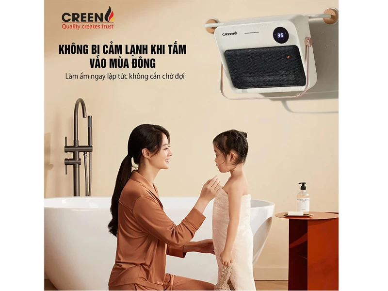 Máy sưởi gốm PTC Creen CR-H38DT - Ảnh 1