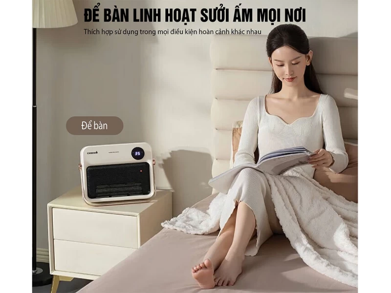 Máy sưởi gốm PTC Creen CR-H38DT - Ảnh 4