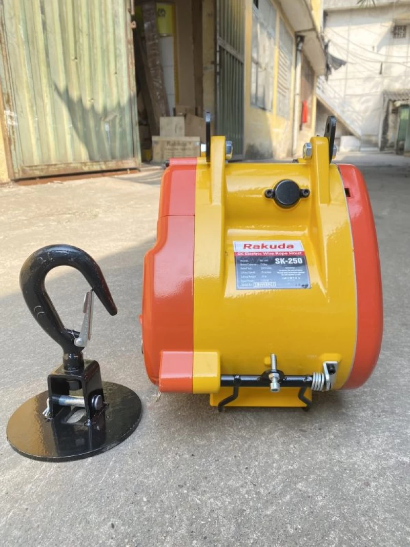 Máy Tời Điện Treo Mini Rakuda SK250-250Kg - Thumbnail 2