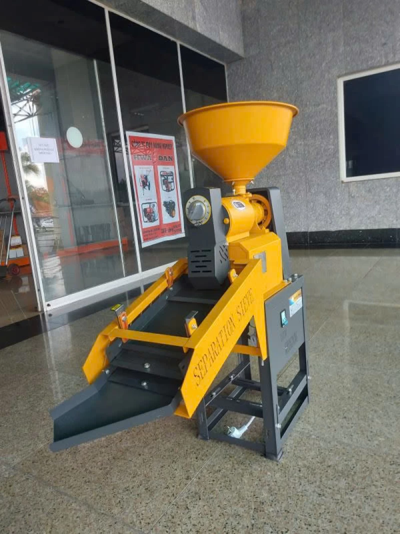 Máy Xát Mini Chạy Motor Có Sàng Sạn KHANGNONG-64S - Thumbnail 3