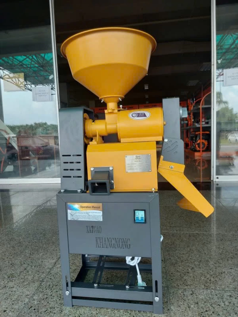 Máy Xát Mini Chạy Motor Không Sàng Sạn KHANGNONG-64 - Thumbnail 2