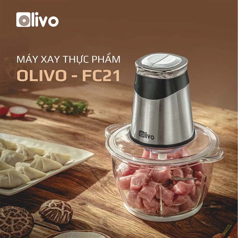 Máy Xay Thực Phẩm Đa Năng OLIVO FC21 - Dung Tích 2.1L - Công Suất 500W - Thumbnail 19