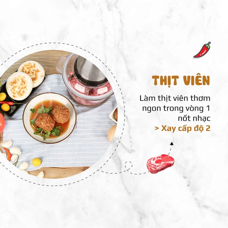 Máy Xay Thực Phẩm Đa Năng OLIVO FC21 - Dung Tích 2.1L - Công Suất 500W - Thumbnail 12