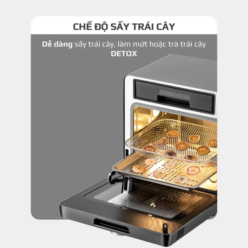 Nồi Chiên Hấp Đa Năng OLIVO SF16 PRO 2025 - 70 Chế Độ Cài Sẵn, Toàn Bộ Khoang Nồi Và Phụ Kiện Bằng Inox 304 Cao Cấp, Dung Tích 16L, Vệ Sinh Dễ Dàng - Thumbnail 17