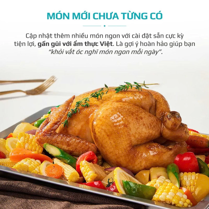 Nồi Chiên Hấp Đa Năng OLIVO SF20 PRO - Dung tích vượt trội 20L, Ứng dụng công nghệ hiện đại bậc nhất - Hấp Nano Steam/Chiên Eco Fry, 70 Chế Độ Cài Sẵn,Vệ Sinh Dễ Dàng - Thumbnail 16