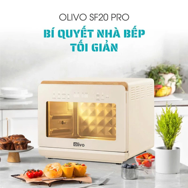 Nồi Chiên Hấp Đa Năng OLIVO SF20 PRO - Dung tích vượt trội 20L, Ứng dụng công nghệ hiện đại bậc nhất - Hấp Nano Steam/Chiên Eco Fry, 70 Chế Độ Cài Sẵn,Vệ Sinh Dễ Dàng - Thumbnail 13