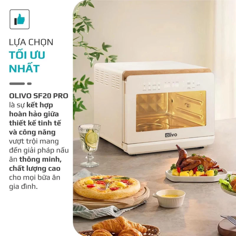 Nồi Chiên Hấp Đa Năng OLIVO SF20 PRO - Dung tích vượt trội 20L, Ứng dụng công nghệ hiện đại bậc nhất - Hấp Nano Steam/Chiên Eco Fry, 70 Chế Độ Cài Sẵn,Vệ Sinh Dễ Dàng - Thumbnail 11