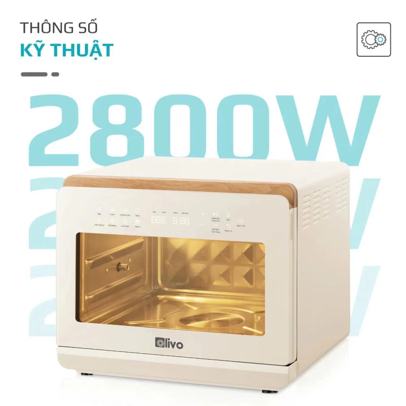 Nồi Chiên Hấp Đa Năng OLIVO SF20 PRO - Dung tích vượt trội 20L, Ứng dụng công nghệ hiện đại bậc nhất - Hấp Nano Steam/Chiên Eco Fry, 70 Chế Độ Cài Sẵn,Vệ Sinh Dễ Dàng - Thumbnail 37