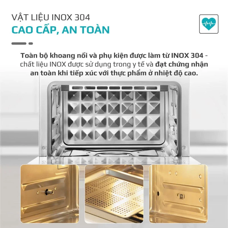 Nồi Chiên Hấp Đa Năng OLIVO SF20 PRO - Dung tích vượt trội 20L, Ứng dụng công nghệ hiện đại bậc nhất - Hấp Nano Steam/Chiên Eco Fry, 70 Chế Độ Cài Sẵn,Vệ Sinh Dễ Dàng - Thumbnail 28