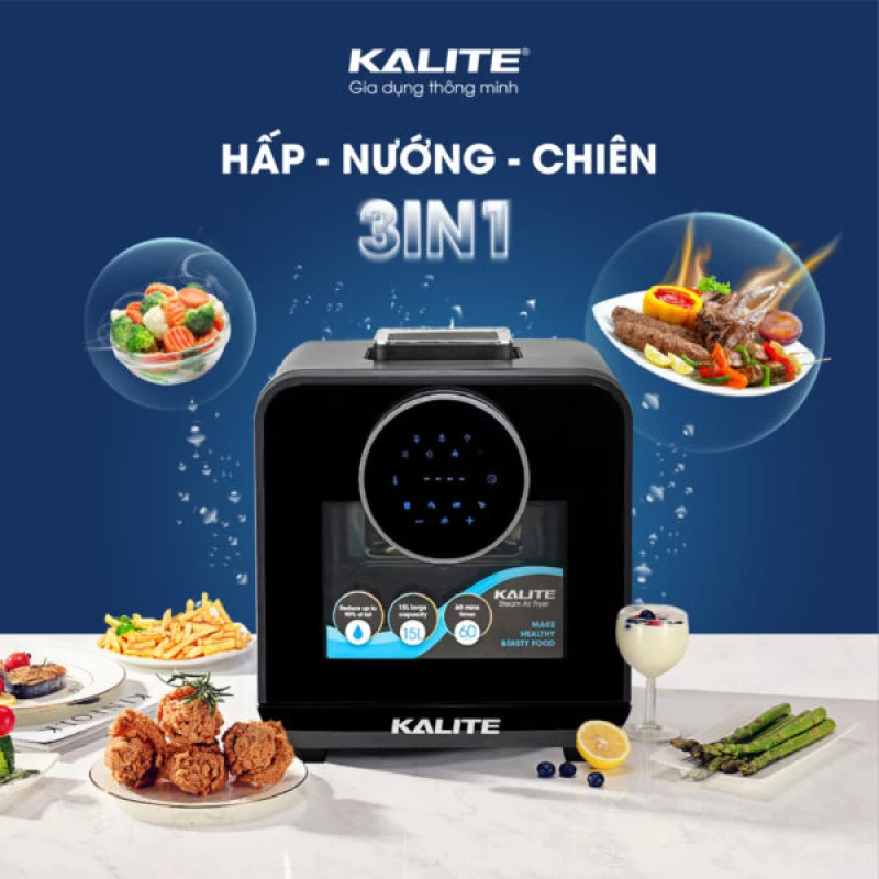 Nồi chiên hơi nước KALITE STEAM STAR 15 lít, đa năng - Thumbnail 10