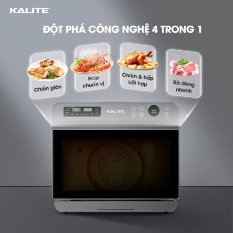 Nồi chiên hơi nước KALITE STEAM ULTRA 360, dung tích 20l, 4in, công nghệ SteamTech Fusion 360 - Ảnh 2