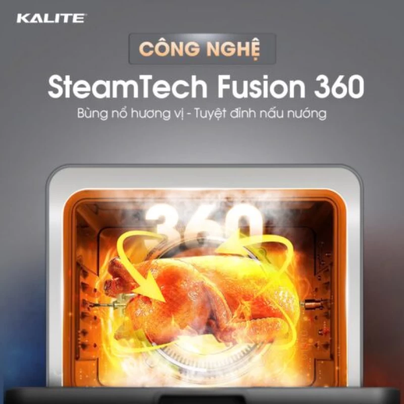 Nồi chiên hơi nước KALITE STEAM ULTRA 360, dung tích 20l, 4in, công nghệ SteamTech Fusion 360 - Ảnh 3