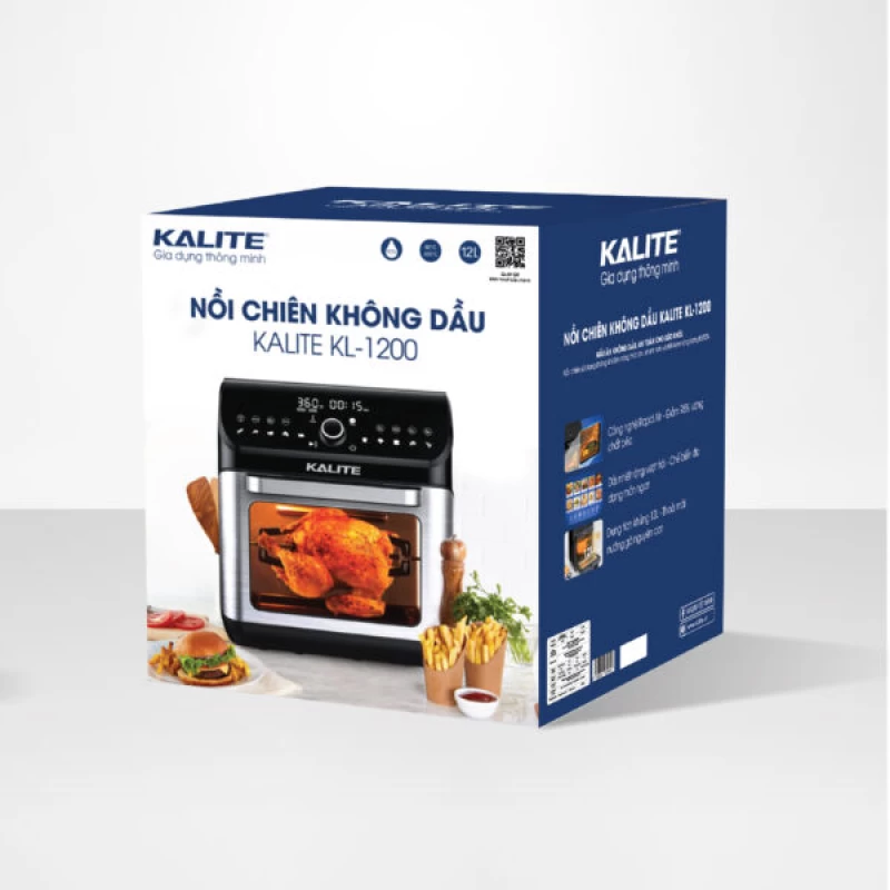 Nồi chiên không dầu KALITE KL-1200 12L giảm 95% chất béo - Ảnh 4