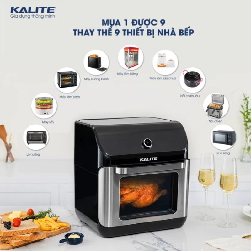Nồi chiên không dầu KALITE KL-1200 12L giảm 95% chất béo - Ảnh 6