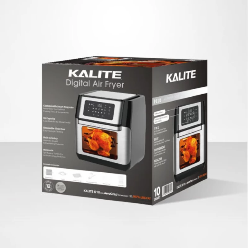Nồi chiên không dầu KALITE Q10 10 lít, trục xiên quay, nhiều phụ kiện - Thumbnail 1