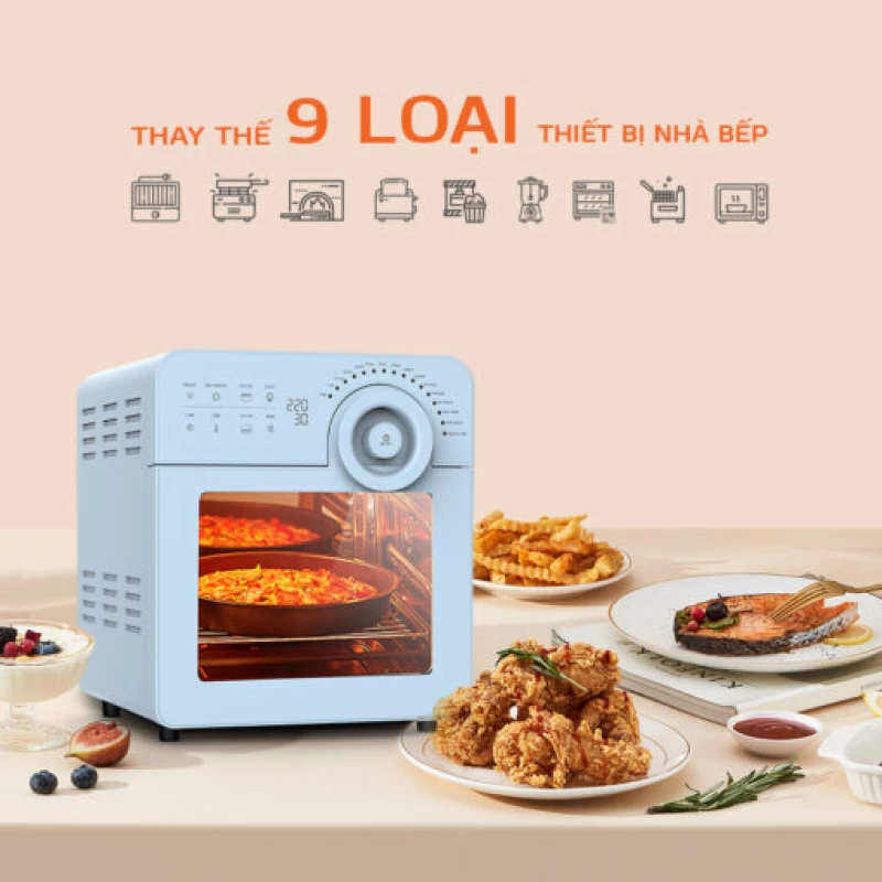 Nồi chiên không dầu UNIE SKY BLUE - Thumbnail 4